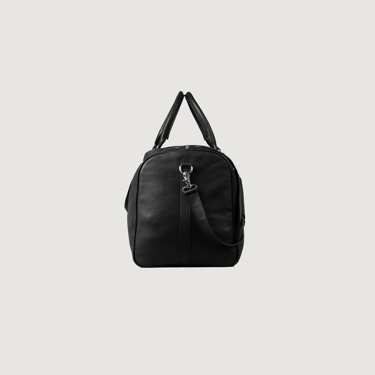 Bolso deportivo de cuero negro Darrio de Armanivives